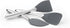 nambe Curvo Slanted Spatula, 12 Inch Heat Resistant Kitchen Turner, Stainless Steel and Silicone