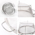 Stainless Steel Mesh Colander Strainer Basket - 2.5 Quart Fine Mesh Net with Heavy Duty Handles for Strain, Drain, Rinse