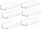 6 Pcak Clear Acrylic Shelves for Bedroom,Room,15 Inch Bathroom Wall Shelf &