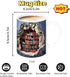 3D 11oz Library Bookshelf Mug, Bookshelf Design Ceramic Coffee Cup with Visual Effect, Book Lovers Gifts for Readers