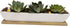 White Succulent Planter Pot,2 Set 11.1x2.36x1.77inch Long Rectangular Modern Minimalist Ceramic with Saucer for Office,Desk,Window. by Kipokalor