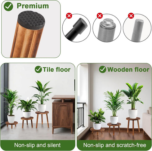 Yedcxup Indoor,3 Plant Stand Pcs Corner Plant Stand,Plant Shelf,Potting Bench,Suitable for Indoor and Outdoor Scenarios