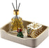 KINGFOM Prefume Tray, PU Leather Valet Tray Nightstand Organizer Trays for Men Women, Table Centerpieces Decorative