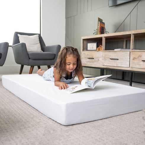 My Little Sheets Waterproof Fitted Sheet for Nugget Mattress - Hypoallergenic, Machine Washable, Toddler Bed Mattress