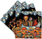 3dRose CST_21127_3 The Devil's Dream Folk Art Skulls, Ceramic Tile Coasters, Set of 4