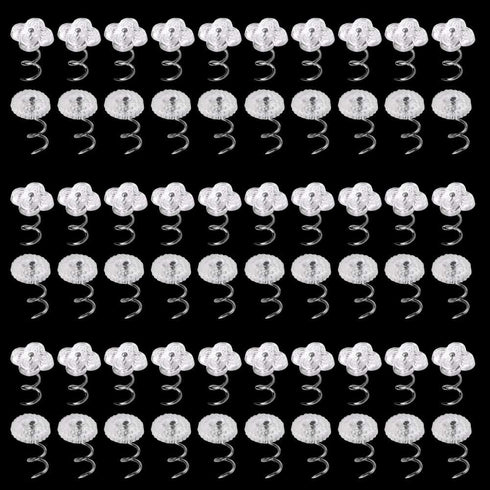 LUNARM 200 PCS Upholstery Tacks | Clear Heads Twist Pins with Storage Box, 0.59 inches for Furniture Decoration