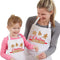 2 Pack Christmas Matching Aprons for Kids and Adults, Christmas Baking Crew, White Kitchen Aprons with 2 Pockets for