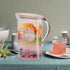 2 Pack 2 Coloch Quart Plastic Water Pitcher with Flip Top Spout Lid, Clear Slim Water Container for Fridge Door Juice