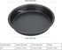 2Pcs Pizza Pan Carbon Steel Non Stick Deep Thickened Food Biscuits Baking Pan Round Pizza Bakeware Sheet Set for Kitchen Bakery Oven(9 in) by Tissting