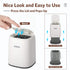 Mini Countertop Trash Can with 3 Rolls of Trash Bags, 1.5 L Wastebasket with Press Type Lid, Navy Blue