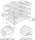 TeamFar Cooling Rack, 4-Tier Stainless Steel Wire Rack for Baking Roasting, Healthy & Heavy Duty, Dishwasher Safe, Stackable & Collapsible, Firmly Weld & Smooth Surface, 15”x10” by TeamFar