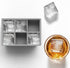 glacio Silicone Ice Cube Trays – Large Molds for 2-Inch Ice Cubes and Spheres, Set of 2 with Lids for Cocktails