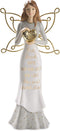 Pavilion 7.5 Inch White & Gold Figurine, Best Friends Come Into Our Lives and Leave Paw Prints On Our Hearts in Memory