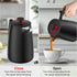 50oz 304 Secura French Press Coffee Maker Stainless Steel, Insulated Coffee Press with Extra Filter, Black