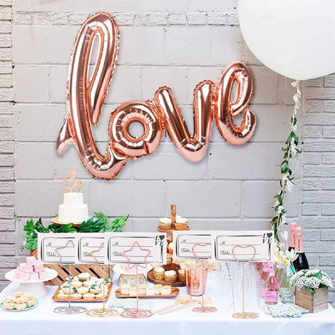 12pcs Gold-Star Shaped Table Number Holders, 3.35 inch Place Card Stands for Wedding, Party, Birthday