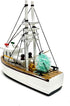68698 6.25 Inch Chesapeake Bay Wood Shrimp Fishing Boat Nautical Decor