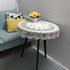 Hetao 100% 35 Inch Cotton Handmade Crochet Round Tablecloth Doilies Lace Table Covers,Beige