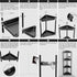 4 ODesign Tier Corner Shower Caddy,Corner Shelf Stand for Living Room Bedroom Bathroom,Shower Table,Plastic Metal