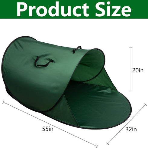 LFUTARI 150 Gallon Foldable Pop Up Leaf Collector, Leaves Pickup and Loader Bag, Lawn Portable Leaf Bags for Cleaning
