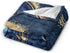 Perinsto 50"X40" Blue Painted Marble Throw Blanket Ultra Soft Warm All Season Marbling Painting Decorative Fleece