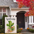 Welcome Cactus Garden Flag - Vertical Double Sided Rustic Farmhouse Flag, 12.5 x 18 Inch Outdoor Decoration
