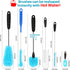6 Pack Bottle Brush Cleaner Set, Long Handle Stainless Steel Water Bottle Cleaner for Washing Sport Bottles, Narrow