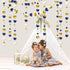 52Ft Valentines Day Party Decorations - Navy Blue Gold Love Heart Garland, Royal Blue Gold Hanging Streamer Banner for