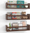 Floating Wall Nursery Book Shelves for Bedrooms Kids 16.5 Inch Walnut Color