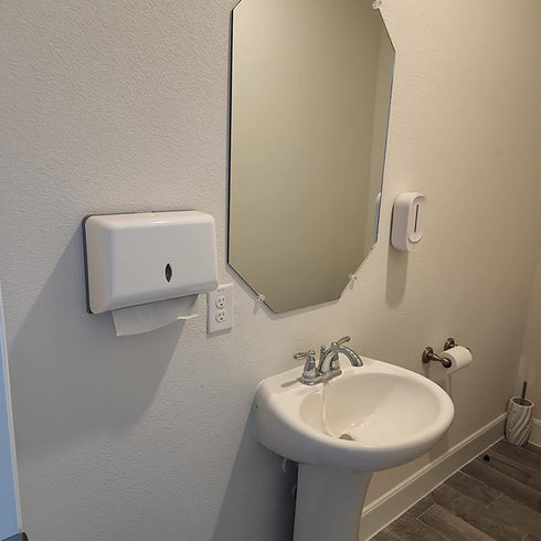 AIFUSI Commercial Paper Towel Dispensers, Wall Mount Toilet Tissue Dispensers Paper Towel Holder C-Fold/Multifold Paper
