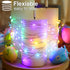 YAOZHOU 2 Pack 33FT 100 Easter Decorations Pastel Fairy String Lights Indoor, Battery Operated Powered with Timer