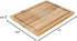 Glad Acacia Wood Cutting Board with Juice Grooves, Reversible Solid Butcher Block and Charcuterie Tray