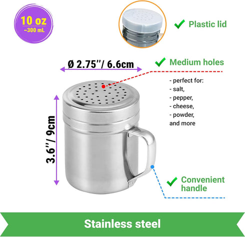 CUSINIUM Aluminium Popcorn Scoop with Popcorn Salt Shaker and Handle Bundle