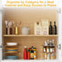 Countertop Acrylic Plate Organizer for Cabinet Kitchen Corner Clear Cabinet Organizer for Paper Plate and Bowl Dishes