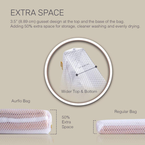 Large Mesh Laundry Bags for Delicates, 2 Jumbo XXL Durable Wash Bags with Zipper, Organizer for Clothes