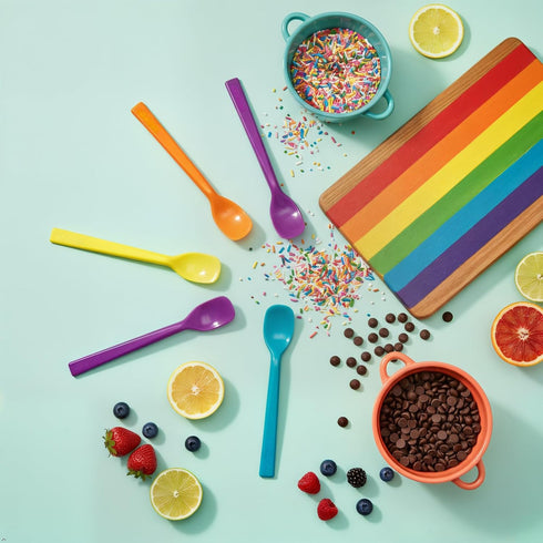Small Silicone Stirring Spoon, Quiet and Reusable Espresso Coffee Stirrer, Mini Spatula, Jar Scraper for Sauce