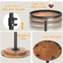 Kificet Small Side Table, Drink Table, Height Adjustable Round End Table, Pedestal Side Table for Small Spaces