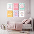Lhoiplme 8x10x6 Inch Christian Nursery Wall Art Decor Bible Verses Posters Girl Nursery Canvas Wall Decor kids room