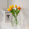 Puransen Clear Book Flower Vase - Floral Bookshelf Decor, Acrylic Flower Holder