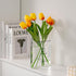 Puransen Clear Book Flower Vase - Floral Bookshelf Decor, Acrylic Flower Holder
