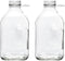 The Dairy Shoppe Glass Milk Bottle, Heavy Glass with 48 mm Extra Lid, Creamery Style