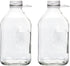 The Dairy Shoppe Glass Milk Bottle, Heavy Glass with 48 mm Extra Lid, Creamery Style