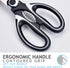 RageCraft Kitchen Shears, 2-Pack Heavy Duty Dishwasher Safe Scissors for Chicken, Poultry, Meat, Fish, Vegetables