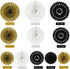 BEISHIDA Black Gold White Hanging Honeycomb Round Paper Fans Decoration Set for New Year Baby Shower