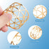 12PCS Gold Napkin Rings Set, Holiday Napkin Holders for Dining, Anniversary, Birthday, Wedding Table Decoration