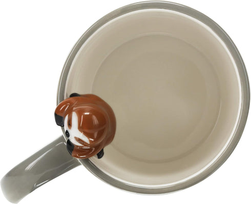 Pavilion Gift Company Slow The Sloth Down - Gray 17oz Dolomite Coffee Cup Mug