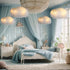 3D Decor(4 Marsui Artificial Cloud Props LED Hanging Cloud Light String Fake Imitation Cotton Classroom School Decor