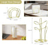 Countertop, 4 Set, SZQINJI Paper Towel Holder Gold Paper Towel Roll Holder with Weighted Base Suction Cups and Paper
