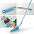 Samshow Toilet Plunger with Stainless Steel Handle and Wall Hook, Designed for Siphon-Type Toilet Pipe