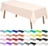 PARTY ULYJA Blush Pink Plastic Tablecloths 2 Pack, 54 x 108 Inch Rectangular PEVA Vinyl Table Covers for Parties