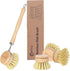 ANTYA Bamboo Dish Brush with Handle - Soft Bristle, Non Toxic Dish Scrubber
